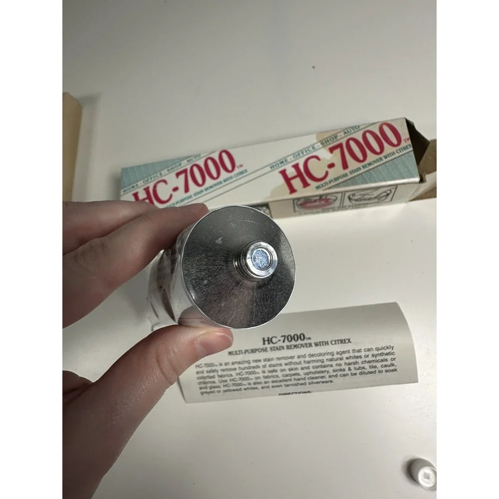 Vintage HC-7000 Universal Cleaner‎ 3.5 oz Sealed New Old Stock Box Paper Sealed